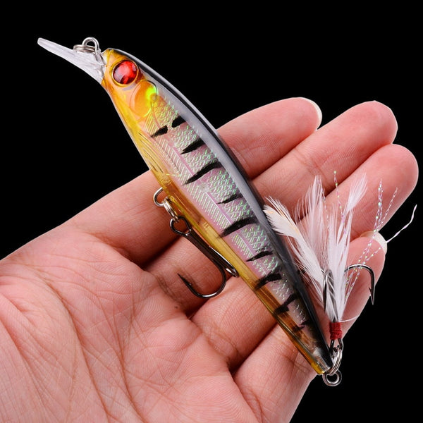 1PCS Laser Minnow Fishing Lure 11CM 13G