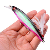 1PCS Laser Minnow Fishing Lure 11CM 13G