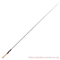 TSURINOYA CLEVER Spinning Casting Fishing Rod UL L Power Line 1-6lb Lure WT 1-7g 2 Sections