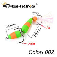 FISH KING Soft Lures Foam Bait Swimbait Wobbler