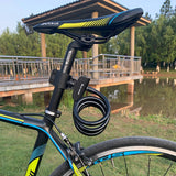 WEST BIKING Bicycle Cable Lock Anti-theft Lock With Keys 1.2M