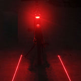 Waterproof Bicycle Taillights LED Laser Safety Warning