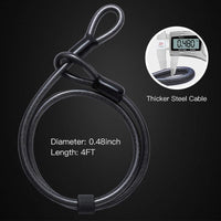 Strong Security U Lock with Steel Cable