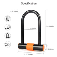 Strong Security U Lock with Steel Cable