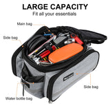 WEST BIKING Seat Pannier Pack Luggage Cycling Bag 10-25L