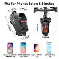 ROCKBROS Front Phone Bicycle Bag Waterproof Touch Screen