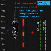 JiuYu Smart Fishing Led Light Float Night Luminous Floats Automatically Remind Fishing tackle