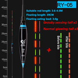 JiuYu Smart Fishing Led Light Float Night Luminous Floats Automatically Remind Fishing tackle