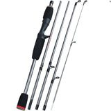 Sougayilang 1.7m Fishing Rod 5 Section Spinning And Casting Fishing