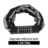 WEST BIKING Bicycle Lock Steel Anti-Theft Bike Chain