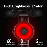 Bicycle Taillight Multi Lighting Modes Battery Type