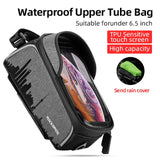 ROCKBROS Front Phone Bicycle Bag Waterproof Touch Screen