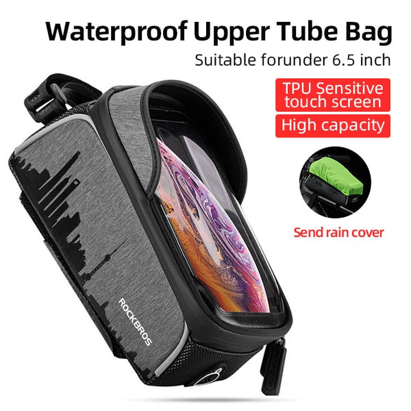 ROCKBROS Front Phone Bicycle Bag Waterproof Touch Screen