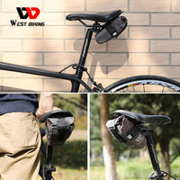 WEST BIKING Adjustable Bicycle Saddle Bag Rainproof