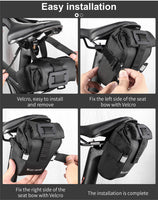 WEST BIKING Adjustable Bicycle Saddle Bag Rainproof