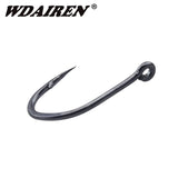 Wdairen 100Pcs fishing hooks(GF) #3-#12 carbon steel