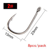 FTK High Carbon Steel Barbed Hooks With Eye