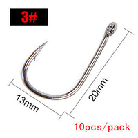 FTK High Carbon Steel Barbed Hooks With Eye