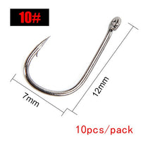 FTK High Carbon Steel Barbed Hooks With Eye