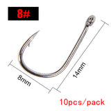 FTK High Carbon Steel Barbed Hooks With Eye