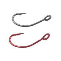 OUTKIT 20pcs carbon steel single fishing hook 6# 8# 10#