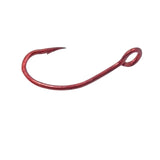 OUTKIT 20pcs carbon steel single fishing hook 6# 8# 10#