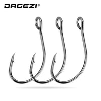 DAGEZI Carbon Steel Fishing Hook 25Pcs/Lot #4-#12