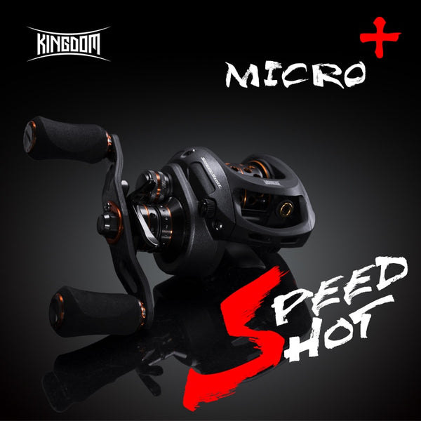 Kingdom SPEED SHOT MICRO Baitcasting ultralight reel double spool gear ratio 6.5:1
